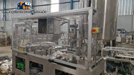 Sarong SAAS model blister forming and sealing machine for suppositories.