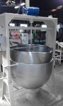 Pot for candy in stainless steel capacity 300 liters