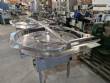 Masipack 1200 mm stainless steel rotating accumulator table