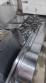 Continuous line dosing dropper with oven for buttered tapioca starch biscuits Forma�o