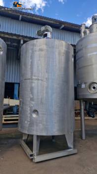 Stainless steel jacketed mixing tank, 5,000 liters, APV