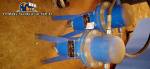 Semi automatic PET bottle blower with 4 cavities