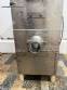 Stainless steel meat grinder with size 98 opening.
