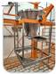 Unit for unloading 2000 kg big bags with Artinox screw conveyor.