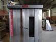 Stainless steel rotary oven with Supremax gas double cart