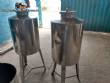 Stainless steel tank with 100 L capacity