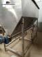 Stainless steel bagging storage silo with 2000 liter output screw conveyor