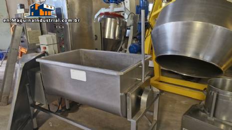 Seleto 210-liter stainless steel meat homogenizing paddle mixer
