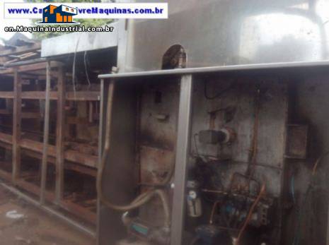 Continuous potato fryer for 250 kg per hour