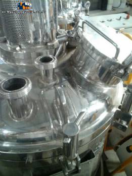 Reactor with agitator and homogenizer stainless steel 316 L 140 liter Inoxil