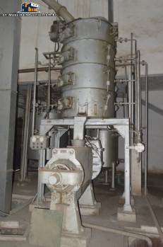 Line for mechanical extraction of vegetable oils