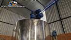 Hermetic reactor jacketed tank in 316 stainless 2.800 L