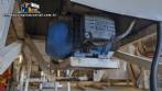 Horizontal paddle mixer in stainless steel, 200 liters, 2 HP.
