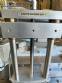Labeling machine for dropper bottles with double printhead transparent stainless steel label
