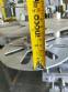 Labeling machine for dropper bottles with double printhead transparent stainless steel label