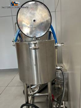 50 liter stainless steel jacketed mixing tank reactor