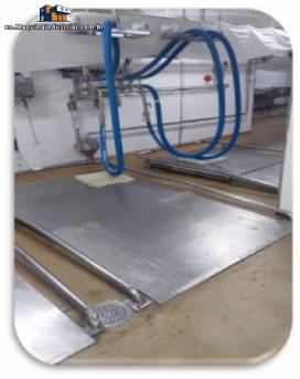 Floor scale with ramp in 304 stainless steel, Alfa Instrumentos, 4000 kg