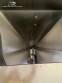 Inclined screw conveyor with stainless steel silo