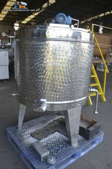 Mirainox 500 liters stainless steel yogurt pasteurizing tank