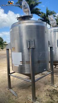 1500 liter stainless steel tank without agitator