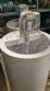 Polymer tank with stainless steel shaft and diaphragm pump