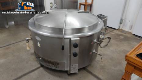 COZIL gas self-generating stainless steel cauldron, 500 liters