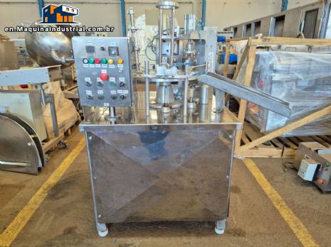 Semi-Automatic Filling Machine for Pots with Aluminum Lids NTI