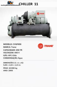Trane 650 TR industrial water-cooled chiller
