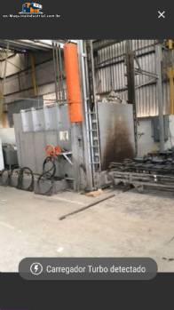 Industrial furnace for enamelling parts Durr