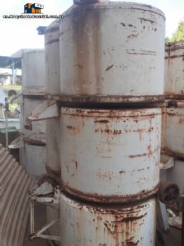 Carts for transporting dough mixers, made of carbon steel.