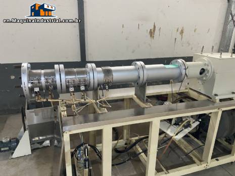 90 mm twin screw extruder for granulated products such as cornmeal, wheat flour, and soybean meal - VS Industrial Technology 90 mm twin screw extruder for granulated products such as cornmeal, wheat flour, and soybean meal - VS Industrial Technology