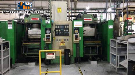 Double press for vulcanizing technical rubber parts, Pan Stone 200 tons Double press for vulcanizing technical rubber parts, Pan Stone 200 tons