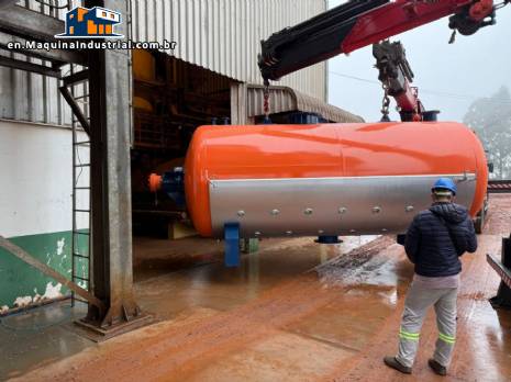 SM Carvalho grain deactivation reactor, 10 tons per hour, with lining. SM Carvalho grain deactivation reactor, 10 tons per hour, with lining.