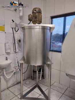 Stainless steel mixing tank for emulsification agitation Stainless steel mixing tank for emulsification agitation