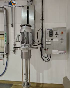 Stainless steel turbine agitator mixer, 25 HP Stainless steel turbine agitator mixer, 25 HP